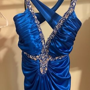 Blue prom dress